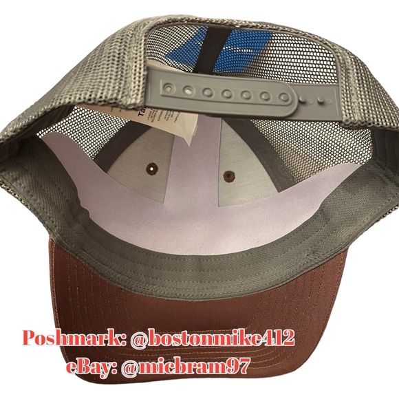 Men’s Columbia Snapback Hat Mens Columbia Trucker Hat Mesh Backing Ball Cap OSFA - Picture 7 of 9